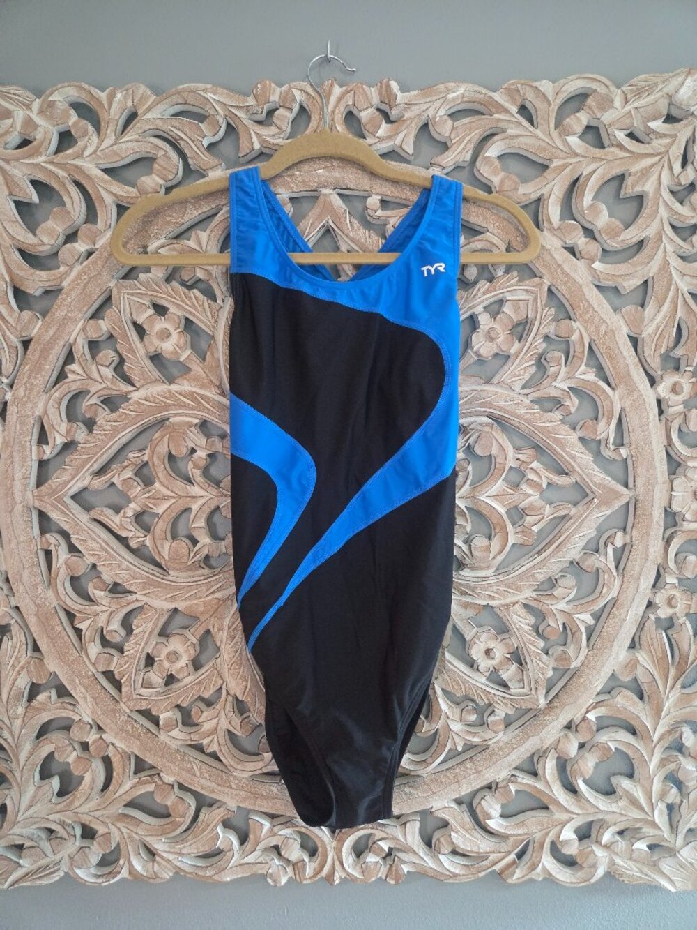 TYR TYReco™ Women's Alliance Maxfit Swimsuit - Blue T-Splice Size 40